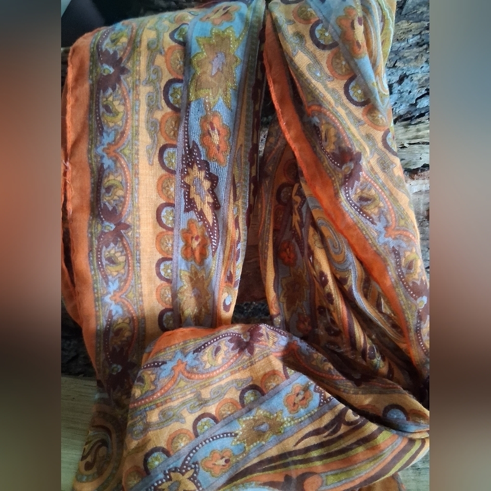 Colorful Paisley Scarf